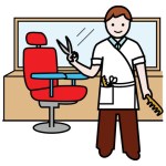 Peluquero en Inglaterra